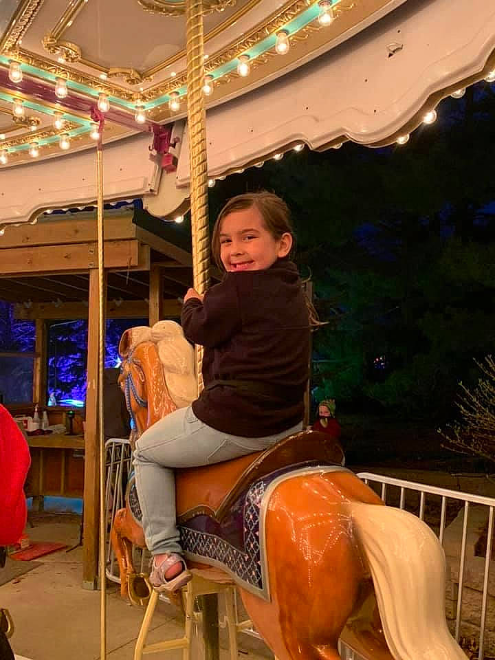 Kairalina joined the competition — help win amazing prizes! amusement_park, bridle, carousel, chair, entertainment, event, fun, horse_supplies, horse_tack, human_leg, joy, leisure, nonbuilding_structure, pack_animal, person, plant, recreation, rein, saddle, sitting