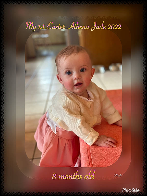 Athena joined the competition — help win amazing prizes! baby, baby_products, baby_toddler_clothing, beauty, cheek, child, facial_expression, font, happy, jewellery, pattern, person, photo_caption, picture_frame, portrait_photography, poster, rectangle, room, sitting, stock_photography