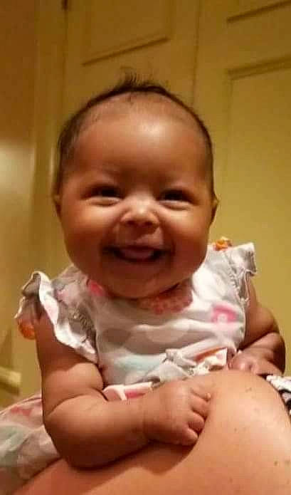 Heaven Lee is registered to the contest to win money with this photo: cheek, child, childbirth, chin, ear, face, finger, forehead, girl, hand, head, infant, joy, lip, mouth, nose, person, product, skin, smile