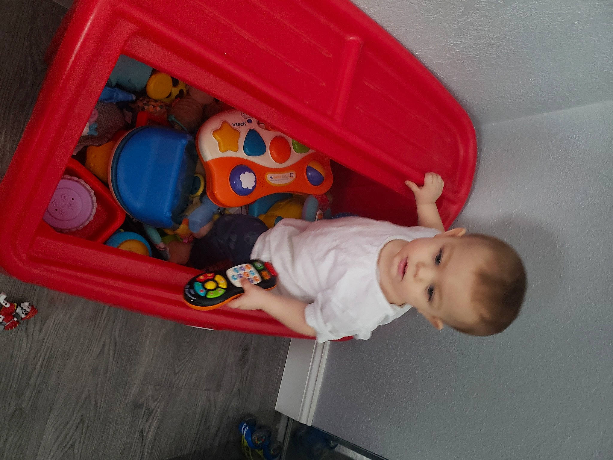 Braydin joined the competition — help win amazing prizes! baby, baby_products, baby_safety, baby_toddler_clothing, baby_toys, baggage, child, person, plastic, play, product, toddler, toy, trunk