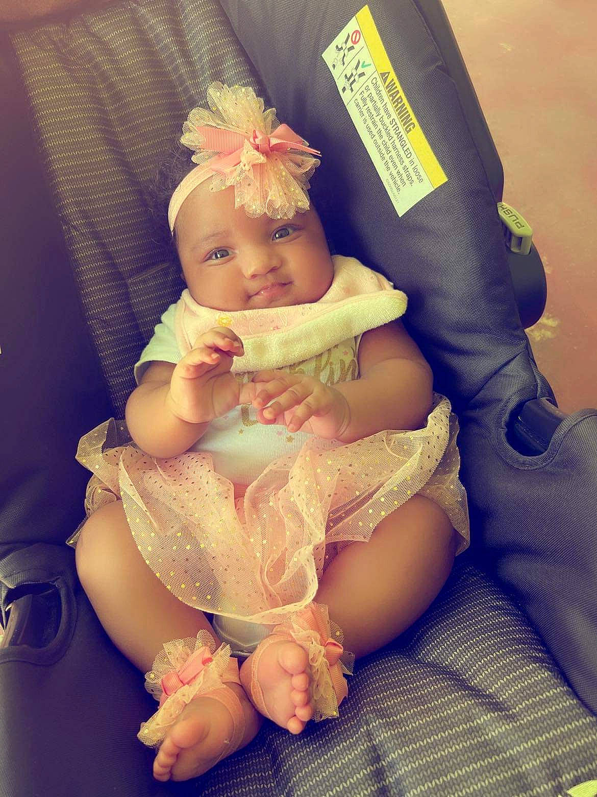 Jazel joined the competition — help win amazing prizes! baby, baby_toddler_clothing, chest, child, comfort, doll, eye, eyelash, head, headpiece, headwear, human_body, iris, jewellery, nail, person, pink, skin, thigh, thumb