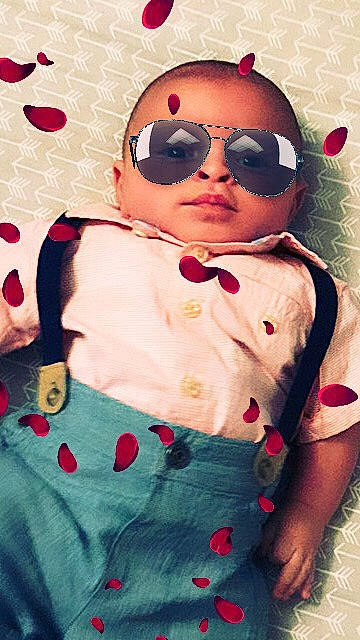 Dakotah joined the competition — help win amazing prizes! cheek, child, cool, design, eyewear, glasses, illustration, lip, nose, pattern, person, pink, red, retro_style, selfie, sunglasses, toddler, vision_care