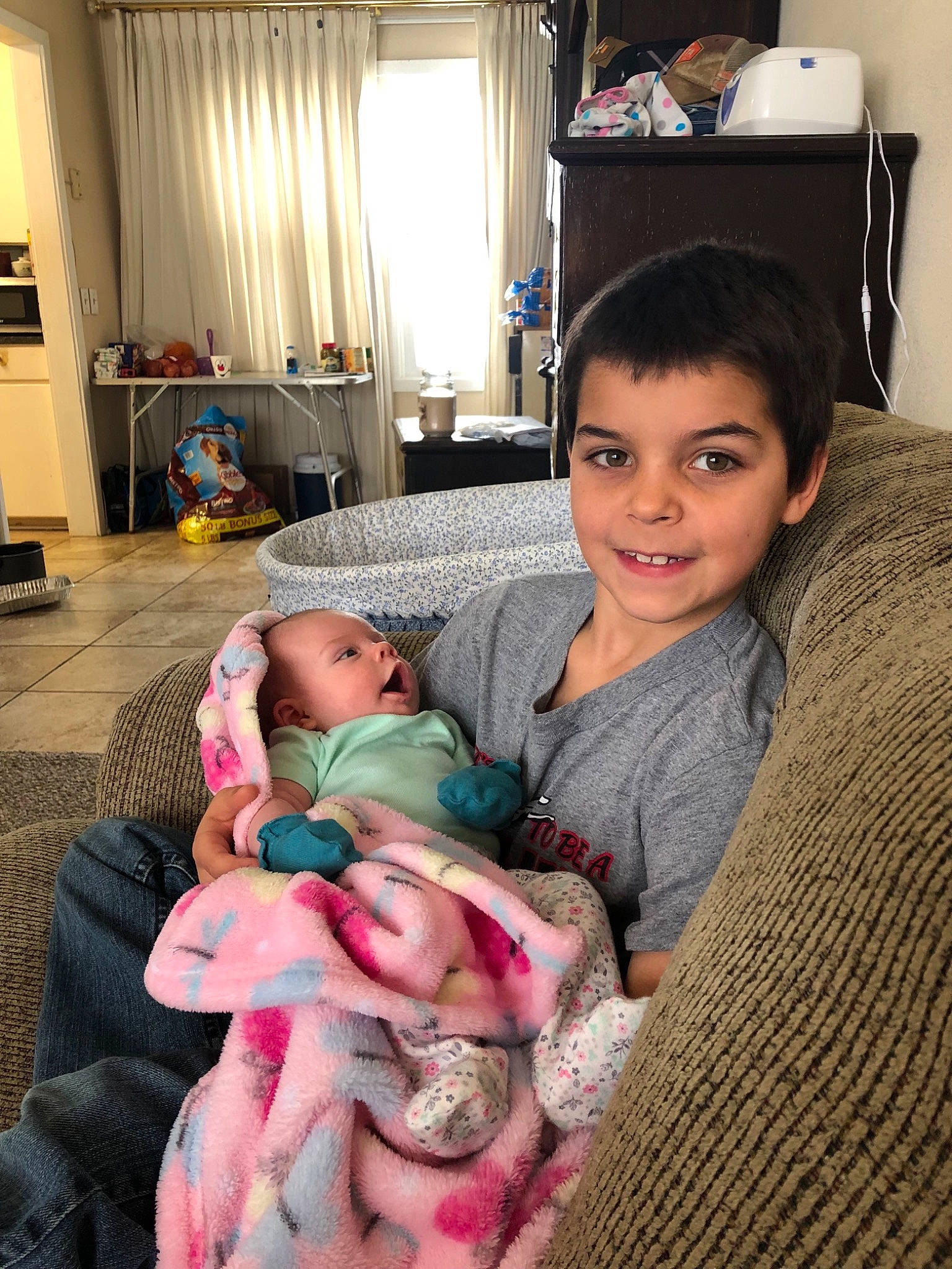 Braden joined the competition — help win amazing prizes! baby, birth, child, daughter, finger, fun, joy, mother, person, smile, toddler