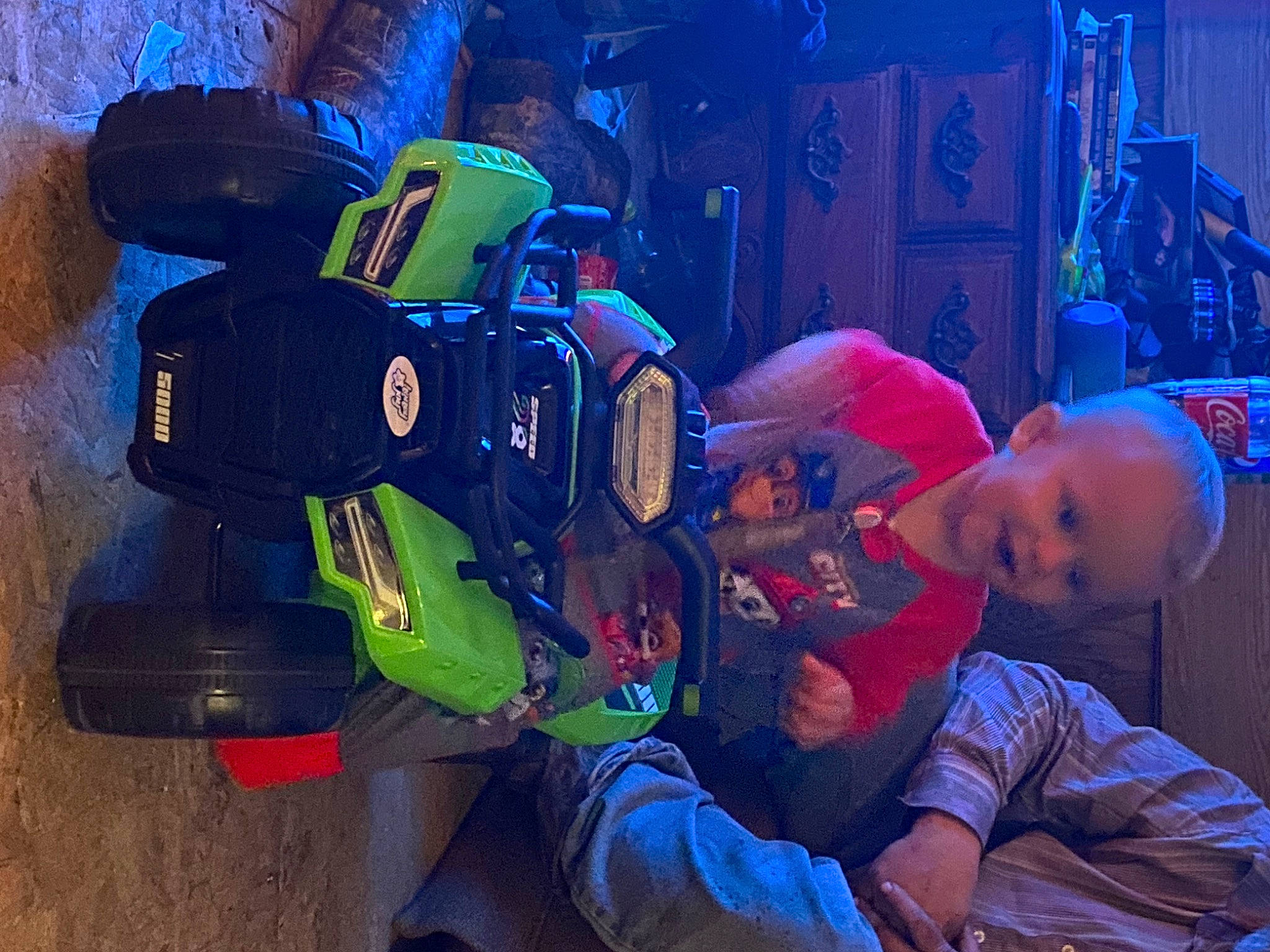 Gabe joined the competition — help win amazing prizes! baby, camera, cameras_optics, electric_blue, entertainment, event, fun, gadget, machine, person, personal_protective_equipment, plant, recreation, room, smile, space, toddler, tree