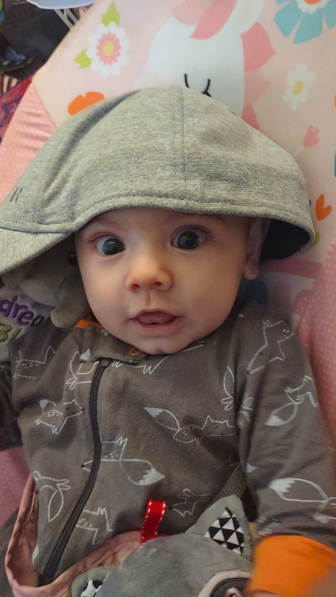 Cain joined the competition — help win amazing prizes! baby, baby_toddler_clothing, beauty, cap, cheek, child, clothing, eye, facial_expression, hat, head, headgear, headwear, lip, nose, organ, person, photograph, product, skin