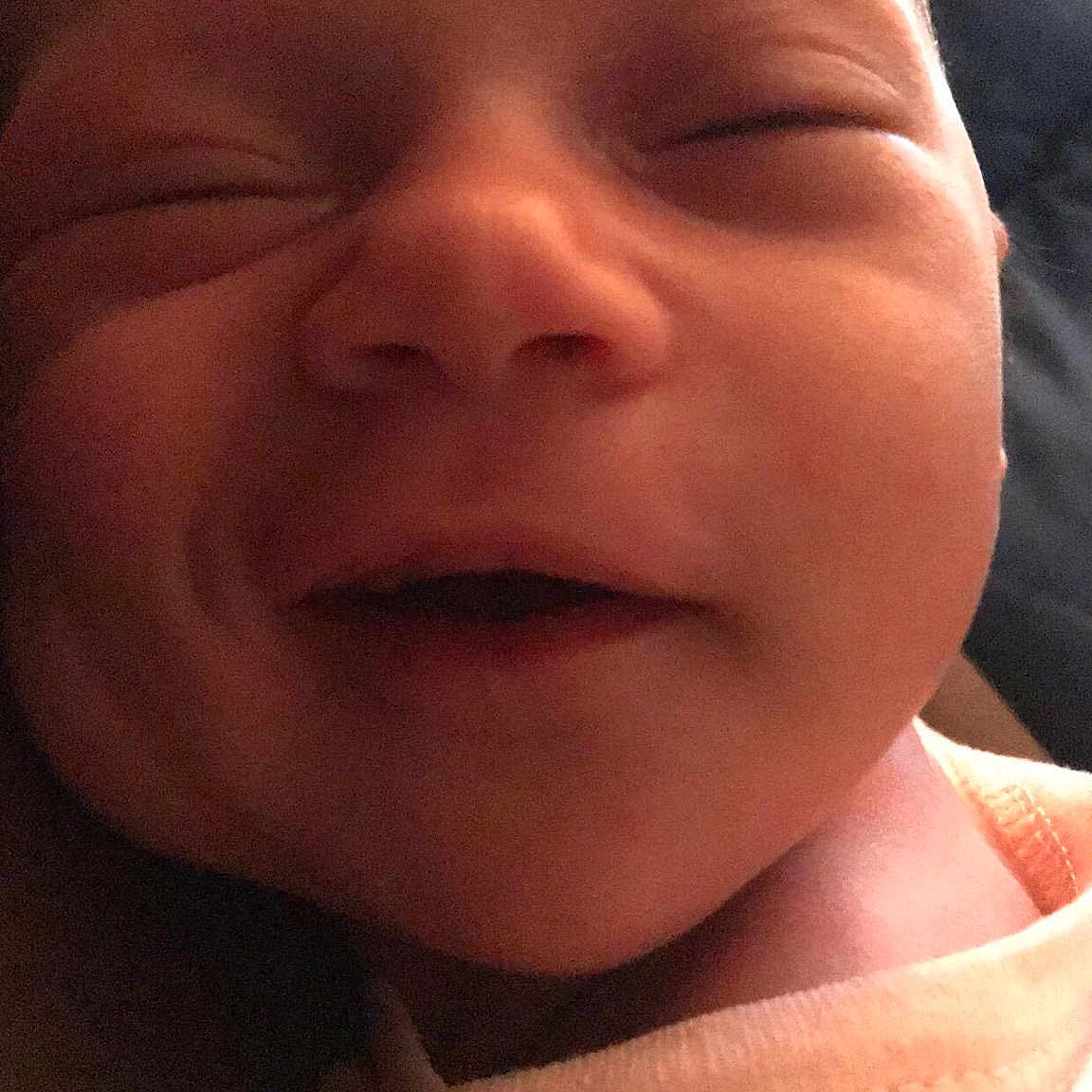 Andromeda is registered to the contest to win money with this photo: baby, cheek, eye, eyebrow, eyelash, face, finger, forehead, gesture, happy, iris, jaw, lip, mouth, neck, nose, pink, skin, smile, thumb