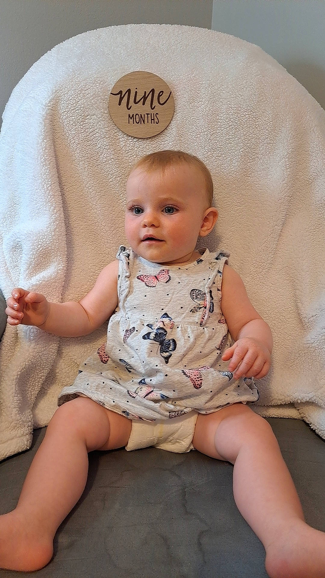 Ansley joined the competition — help win amazing prizes! baby, baby_toddler_clothing, cheek, comfort, eye, face, facial_expression, finger, flash_photography, hairstyle, head, human_body, iris, leg, person, pink, product, skin, sleeve, textile