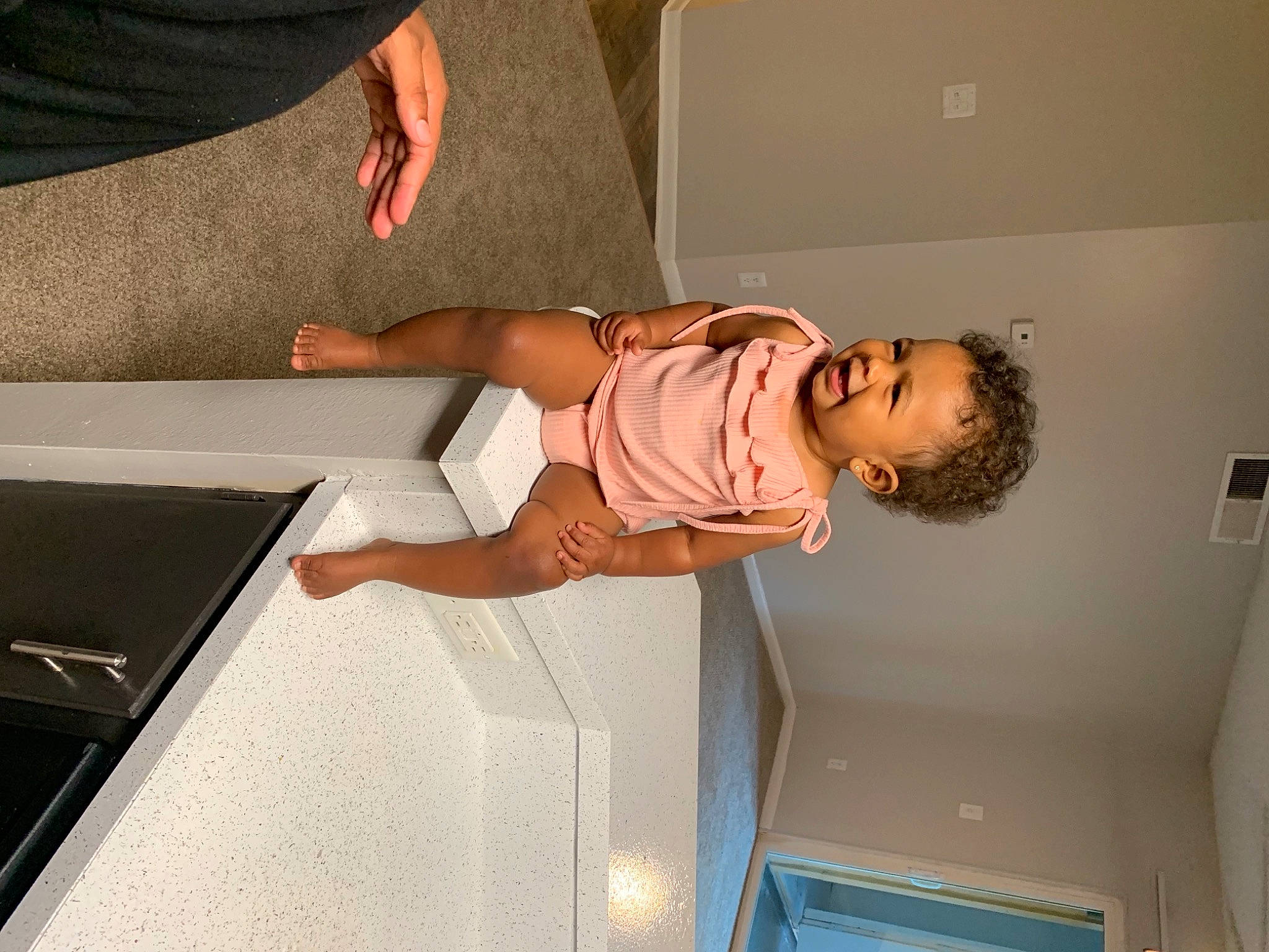 Alena joined the competition — help win amazing prizes! abdomen, baby, baby_toddler_clothing, child, cleanliness, comfort, elbow, finger, foot, human_leg, knee, leg, person, room, service, sitting, sleeve, t_shirt, thigh, toddler