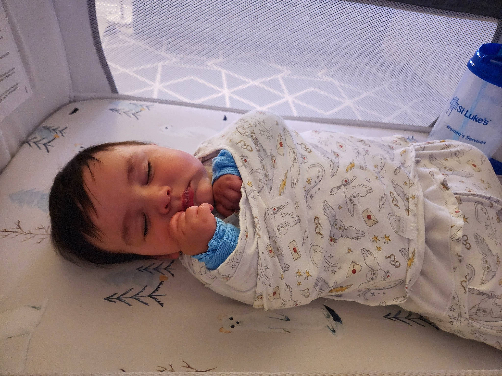 Castiel joined the competition — help win amazing prizes! baby, baby_toddler_clothing, bedtime, bottled_water, child, comfort, drinking_water, flooring, head, linens, nap, person, plastic_bottle, room, skin, sleep, toddler, water_bottle, wood