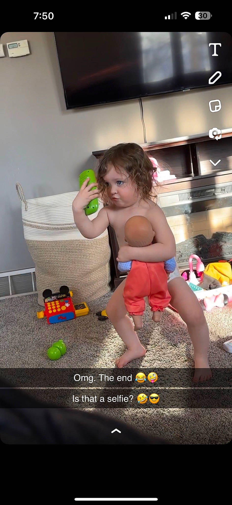 Rhilynn is registered to the contest to win money with this photo: baby, baby_products, baby_safety, baby_toddler_clothing, child, floor, flooring, fun, happy, home_appliance, human_leg, infant_bed, leisure, party, person, play, room, sandal, sitting, thigh