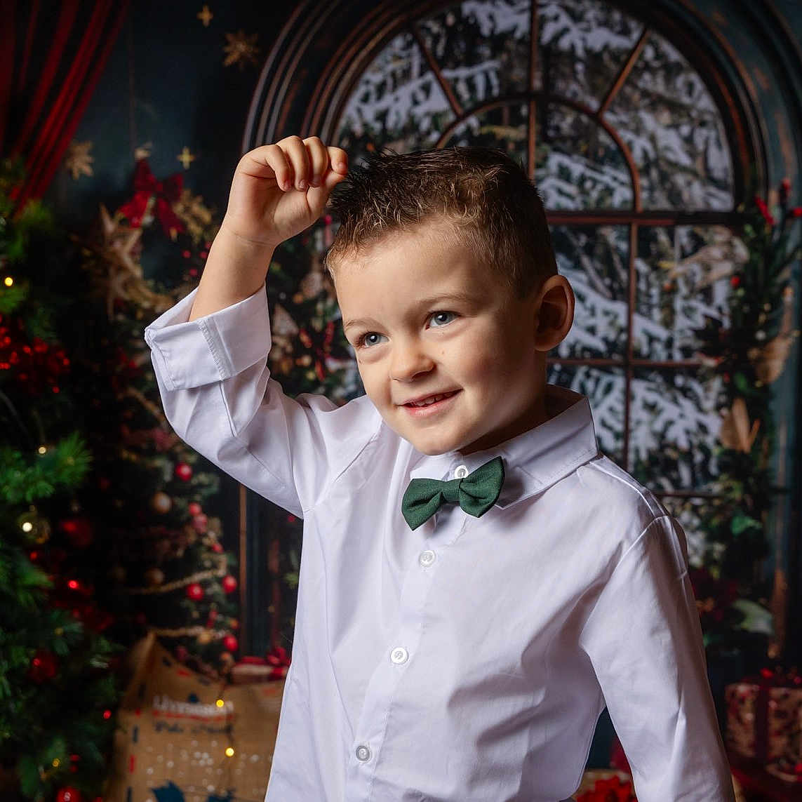 Guilyan participe au concours pour gagner de l'argent avec cette photo : accessories, bowtie, boy, child, clothing, face, formalwear, happy, head, male, person, photography, plant, portrait, pottedplant, shirt, smile, suit, tie, tree