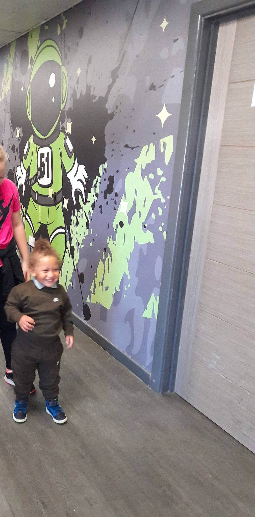 Ellison joined the competition — help win amazing prizes! art, graffiti, illustration, joy, mural, person, snapshot, standing, street_art, visual_arts, wall, world