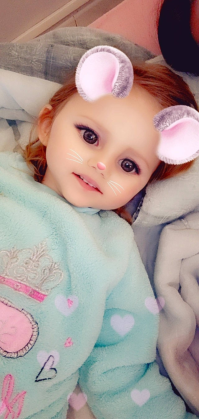 Youliya a rejoint le concours — aidez-le/la à gagner de superbes lots ! arm, cheek, child, chin, doll, dress, ear, eyebrow, eyelash, face, happy, head, headgear, headwear, iris, lip, nose, person, pink, skin