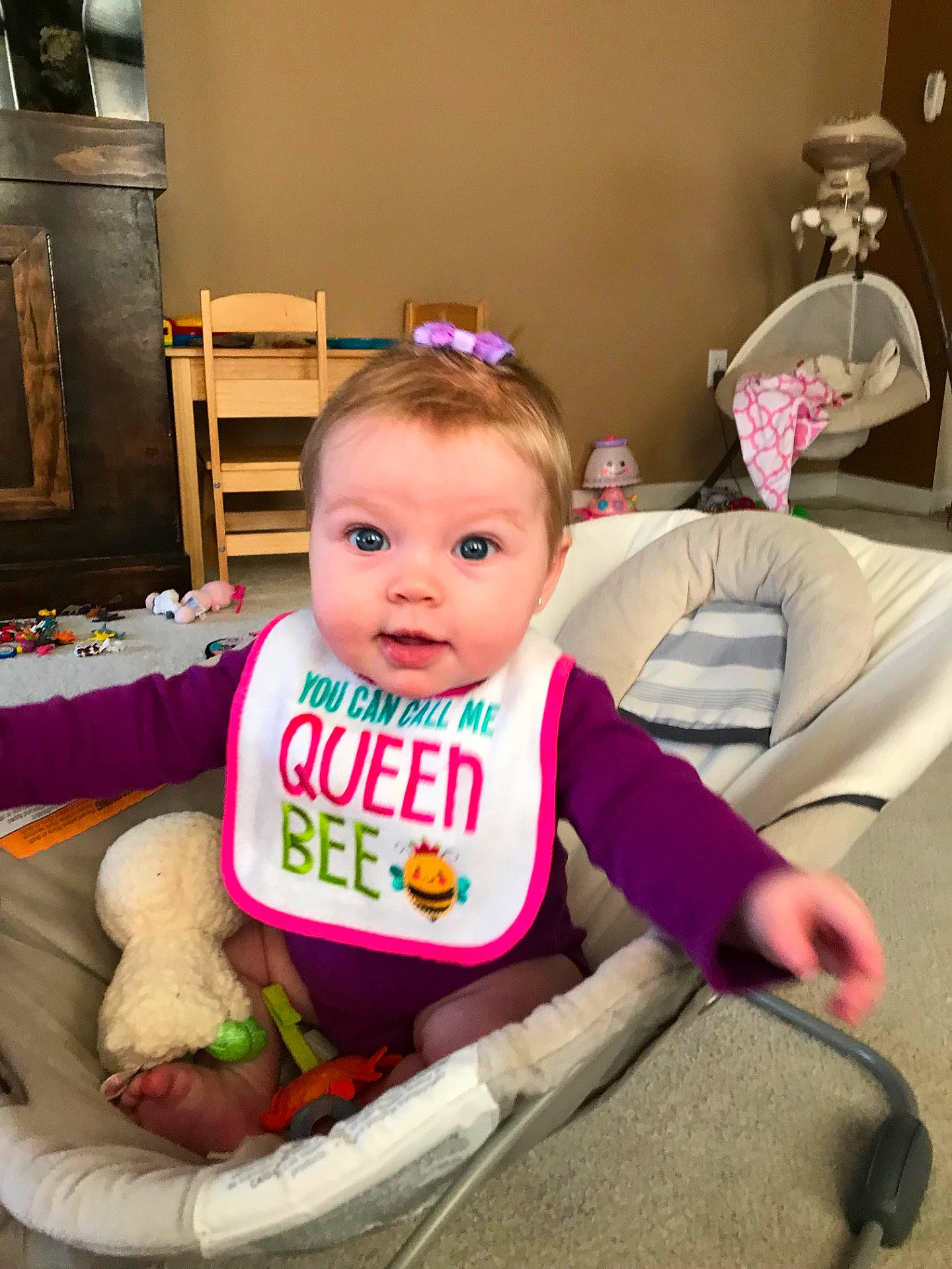 Everleigh joined the competition — help win amazing prizes! child, fun, girl, happiness, infant, person, pink, product, room, skin, smile, toddler, toy