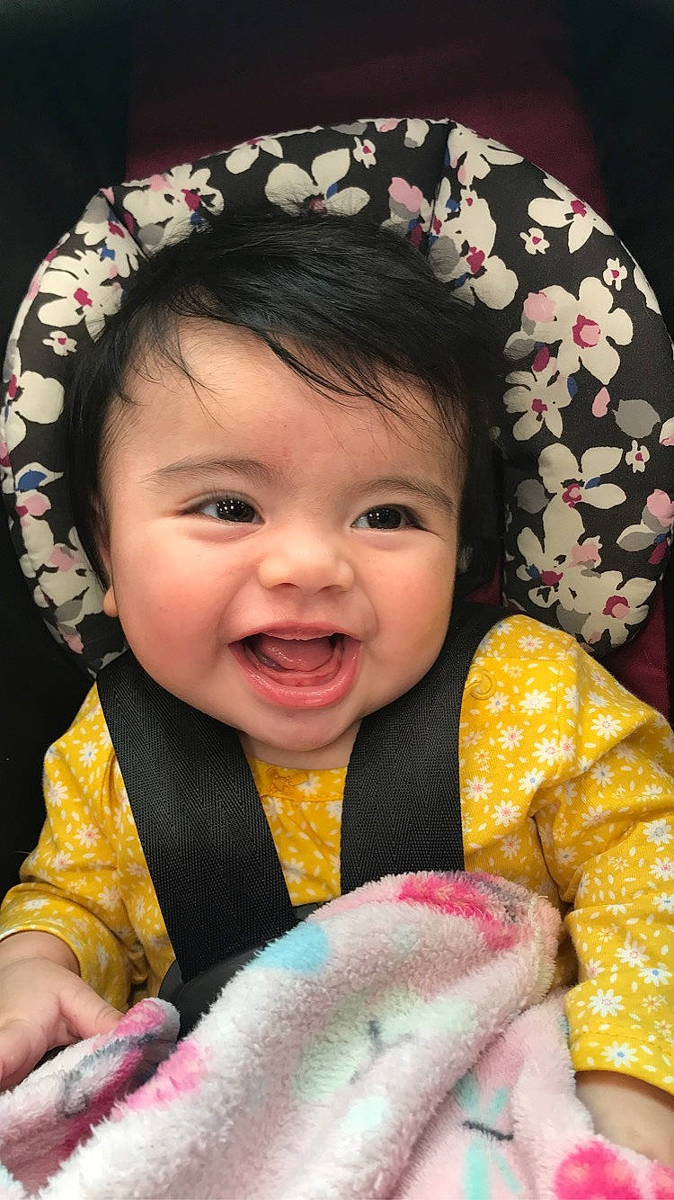 Esmeralda joined the competition — help win amazing prizes! baby, beauty, cheek, child, head, headgear, lip, nose, person, pink, skin, smile, toddler