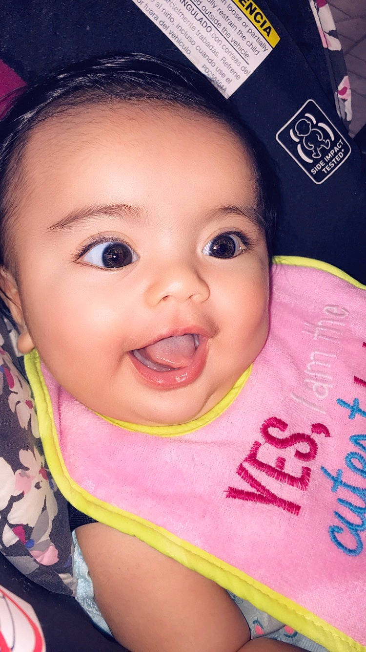 Esmeralda joined the competition — help win amazing prizes! baby, beauty, cheek, child, chin, cool, eye, eyebrow, eyelash, face, forehead, head, iris, lip, mouth, nose, person, pink, skin, smile