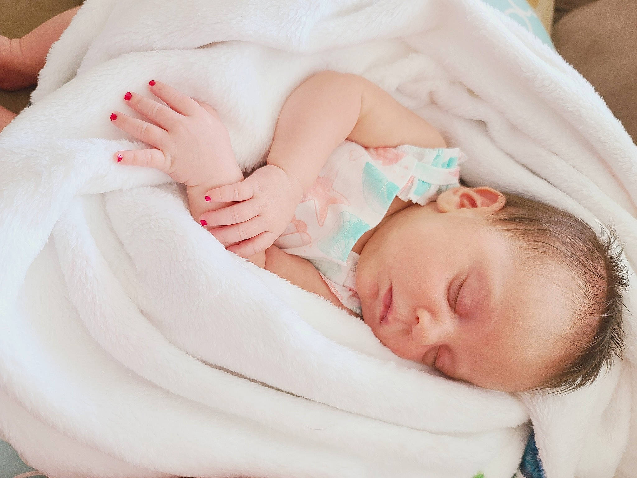 Emmarie joined the competition — help win amazing prizes! baby, baby_sleeping, baby_toddler_clothing, cheek, child, comfort, eyelash, finger, gesture, hand, happy, nail, pattern, person, portrait_photography, product, skin, sleep, toddler, white