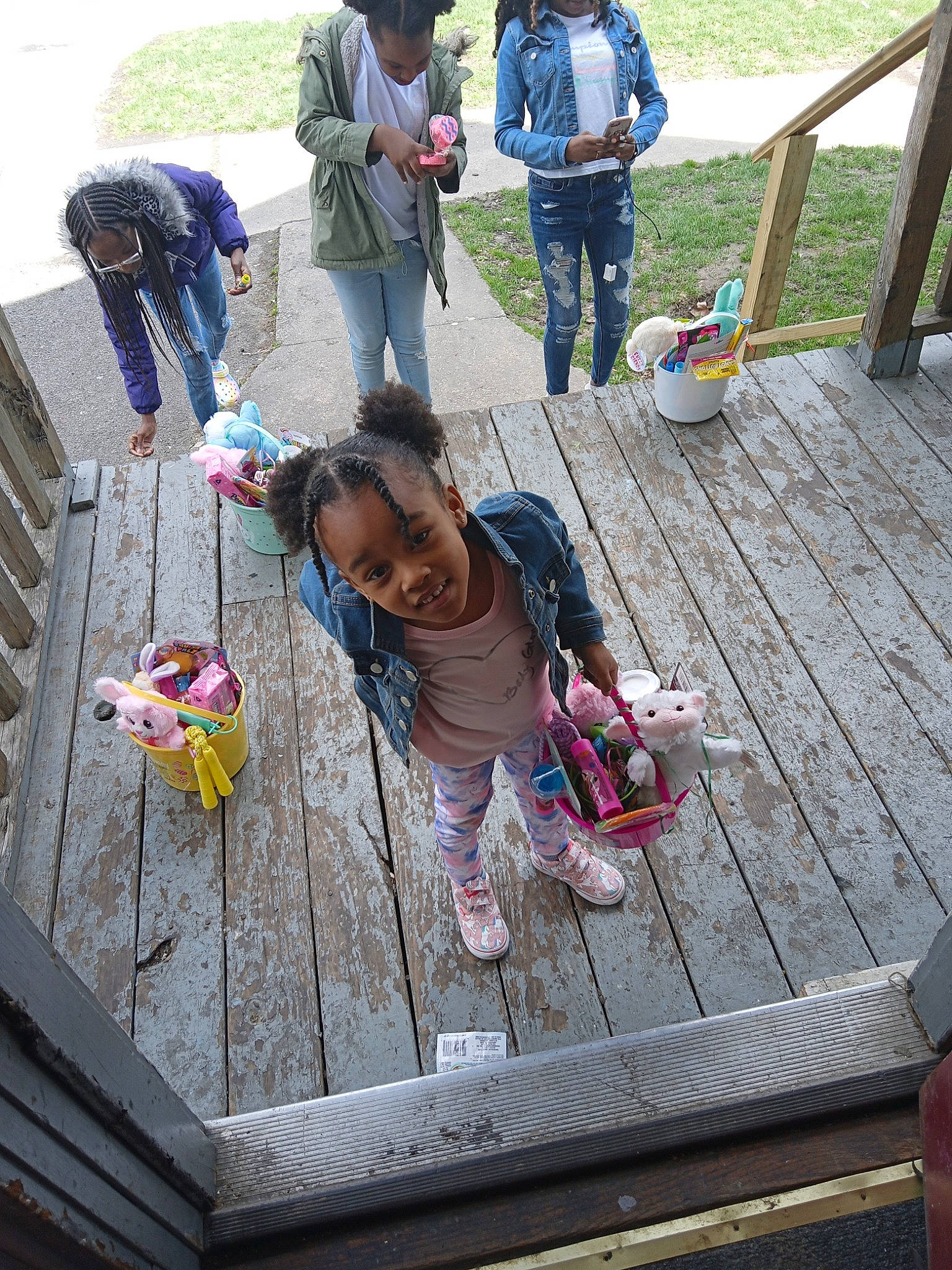 X'Zaniyla joined the competition — help win amazing prizes! backpack, child, city, event, flip_flops, fun, grass, joy, leg, leisure, luggage_and_bags, person, recreation, sandal, shorts, sitting, sneakers, sunglasses, toddler, tree