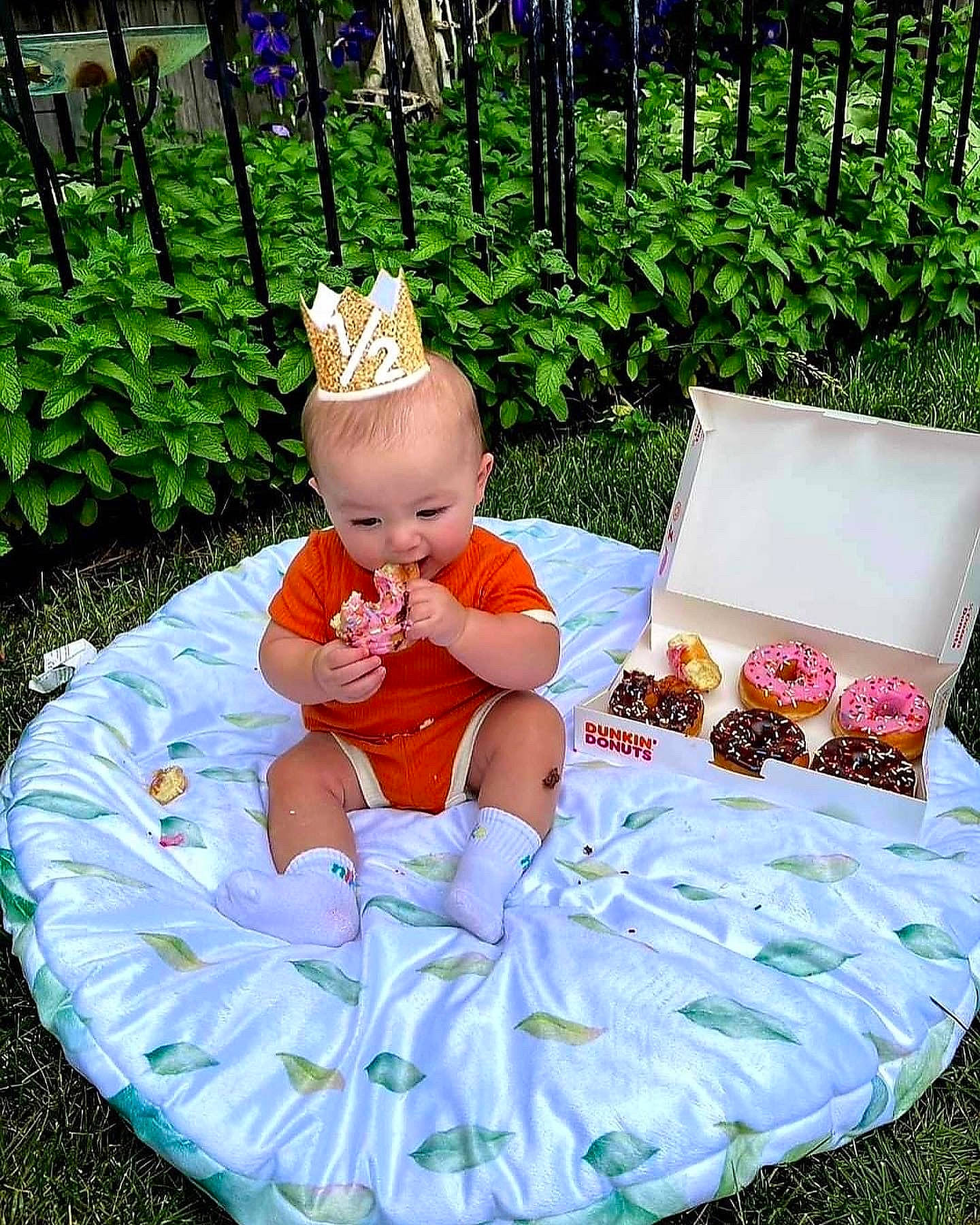 Avi joined the competition — help win amazing prizes! baby, baby_toddler_clothing, child, event, fun, grass, green, happy, hat, lawn, leisure, outdoor_furniture, people_in_nature, person, photograph, pink, plant, recreation, summer, textile