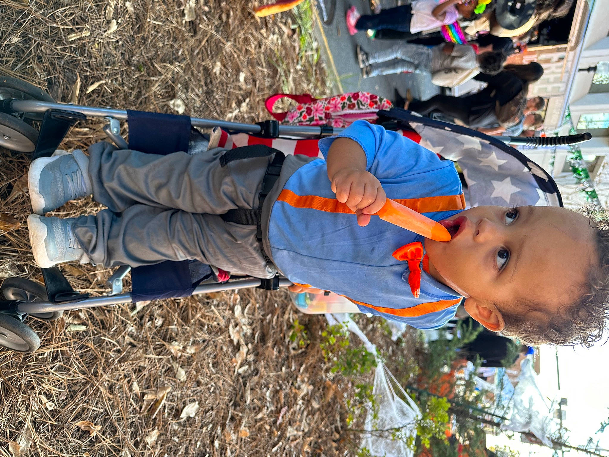 Ezra joined the competition — help win amazing prizes! adventure, backpack, bag, child, fun, grass, hat, headwear, landscape, leisure, luggage_and_bags, outdoor_shoe, person, personal_protective_equipment, plant, recreation, soil, surprise, toddler, tree