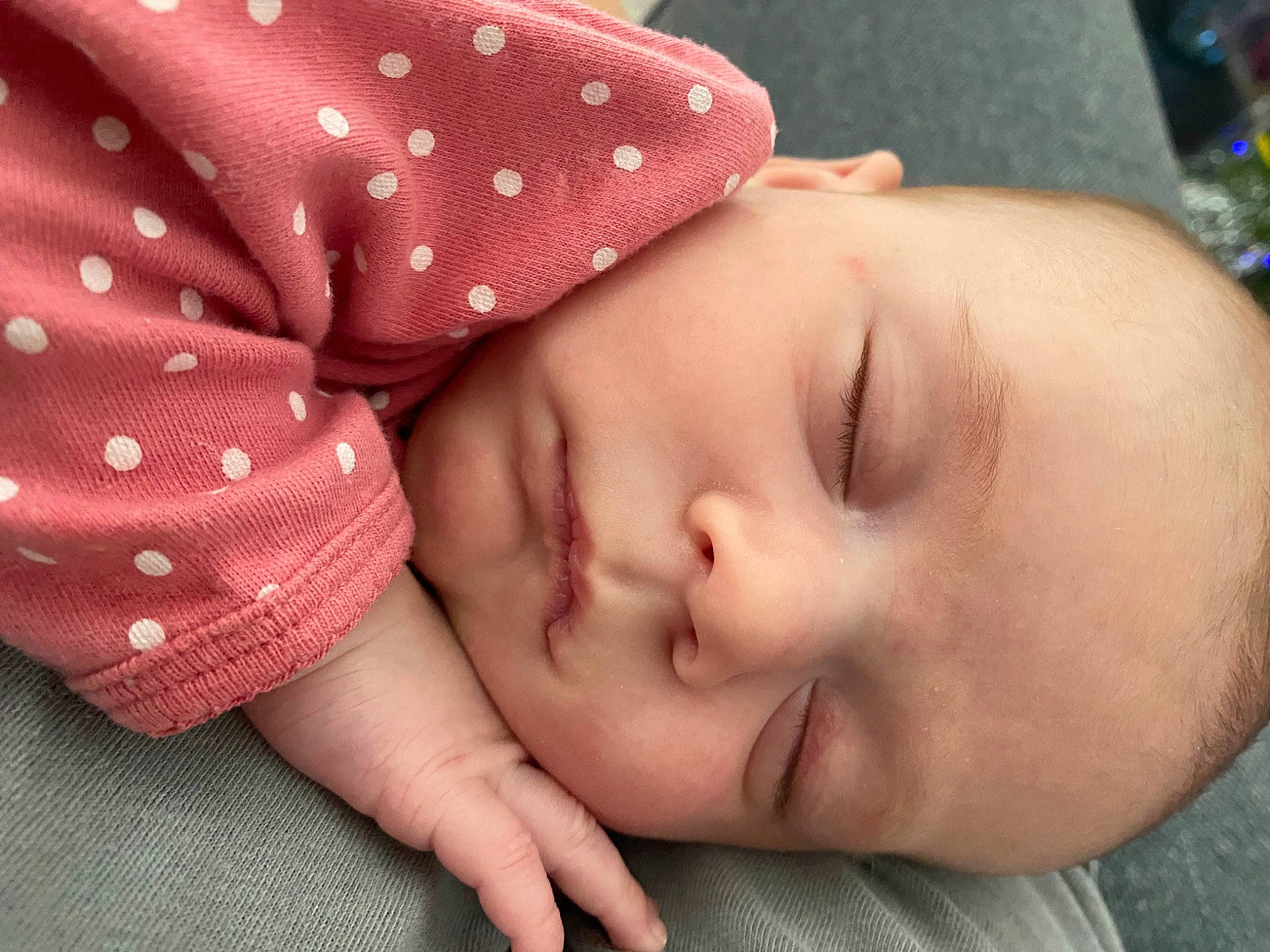 Brynlee joined the competition — help win amazing prizes! baby, baby_sleeping, baby_toddler_clothing, cheek, comfort, eyelash, finger, gesture, hand, headgear, human, human_body, iris, lip, mouth, nose, organ, person, skin, sleeve