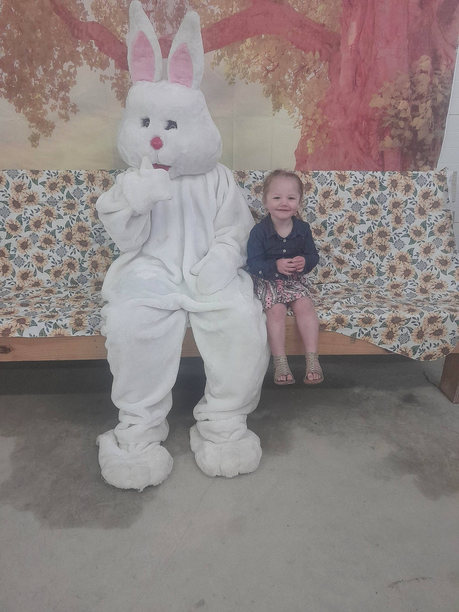 Avrianna is registered to the contest to win money with this photo: art, child, costume, easter_bunny, event, flooring, fun, fur, happy, hare, hat, holiday, joy, person, pink, rabbit, rabbits_and_hares, room, smile, textile