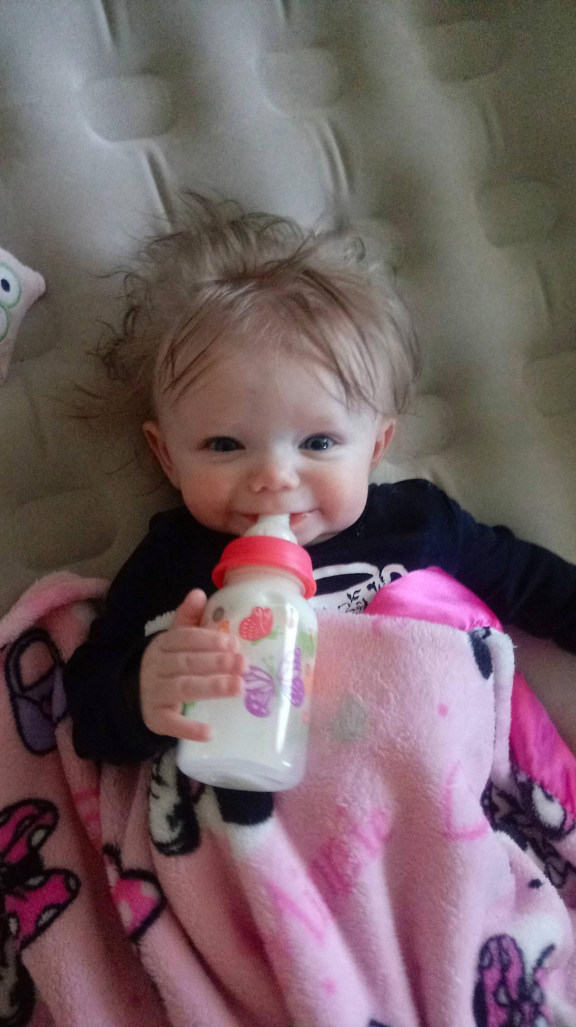 Hadlee joined the competition — help win amazing prizes! blond, cheek, child, eye, face, finger, forehead, girl, hair, hand, head, human_hair_color, infant, joy, lip, mouth, nose, person, pink, product