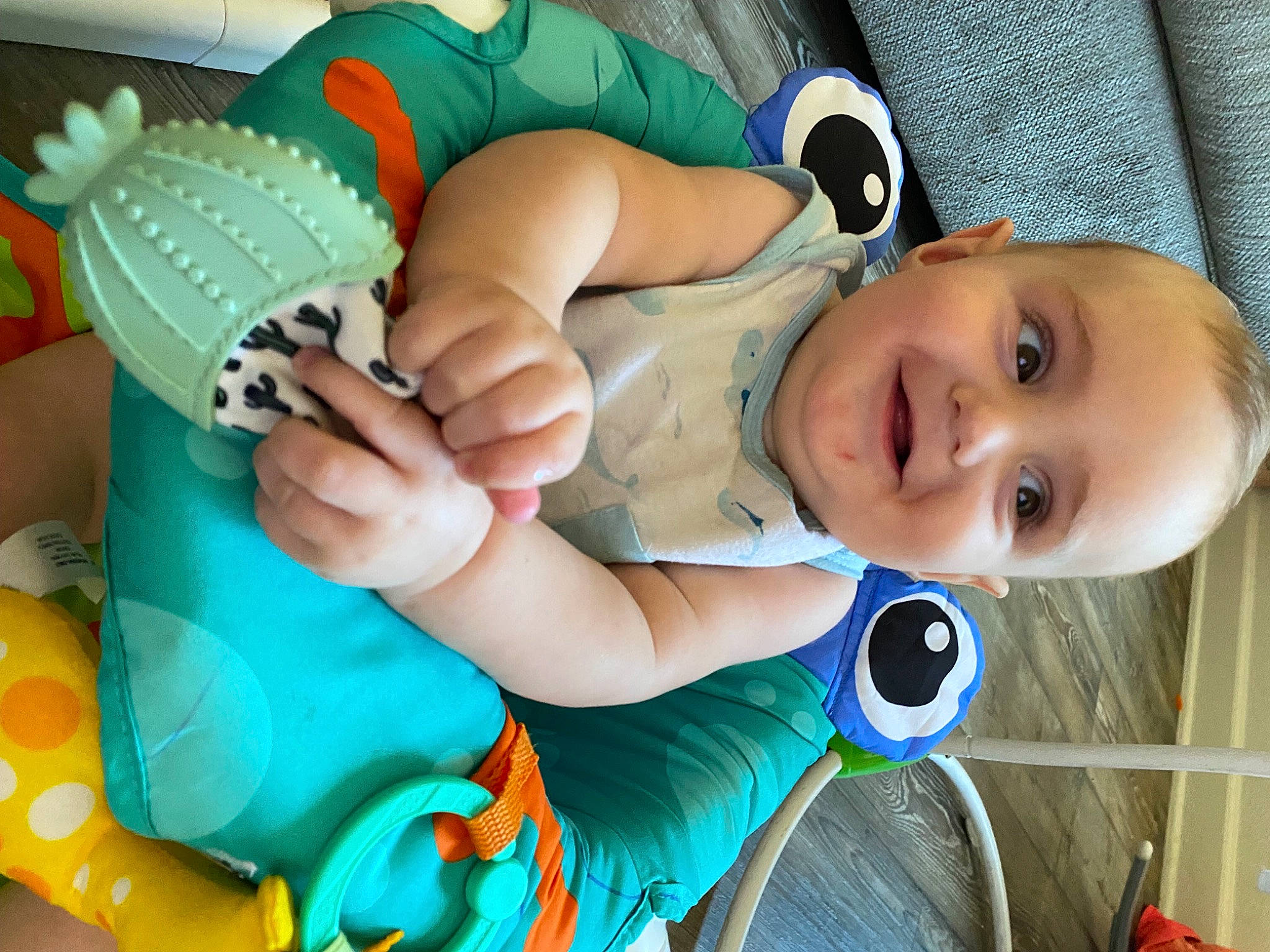 Aaron joined the competition — help win amazing prizes! arm, baby, baby_products, baby_toddler_clothing, eye, finger, fun, hand, happy, joy, mammal, mouth, nail, organ, person, product, skin, smile, summer, toddler