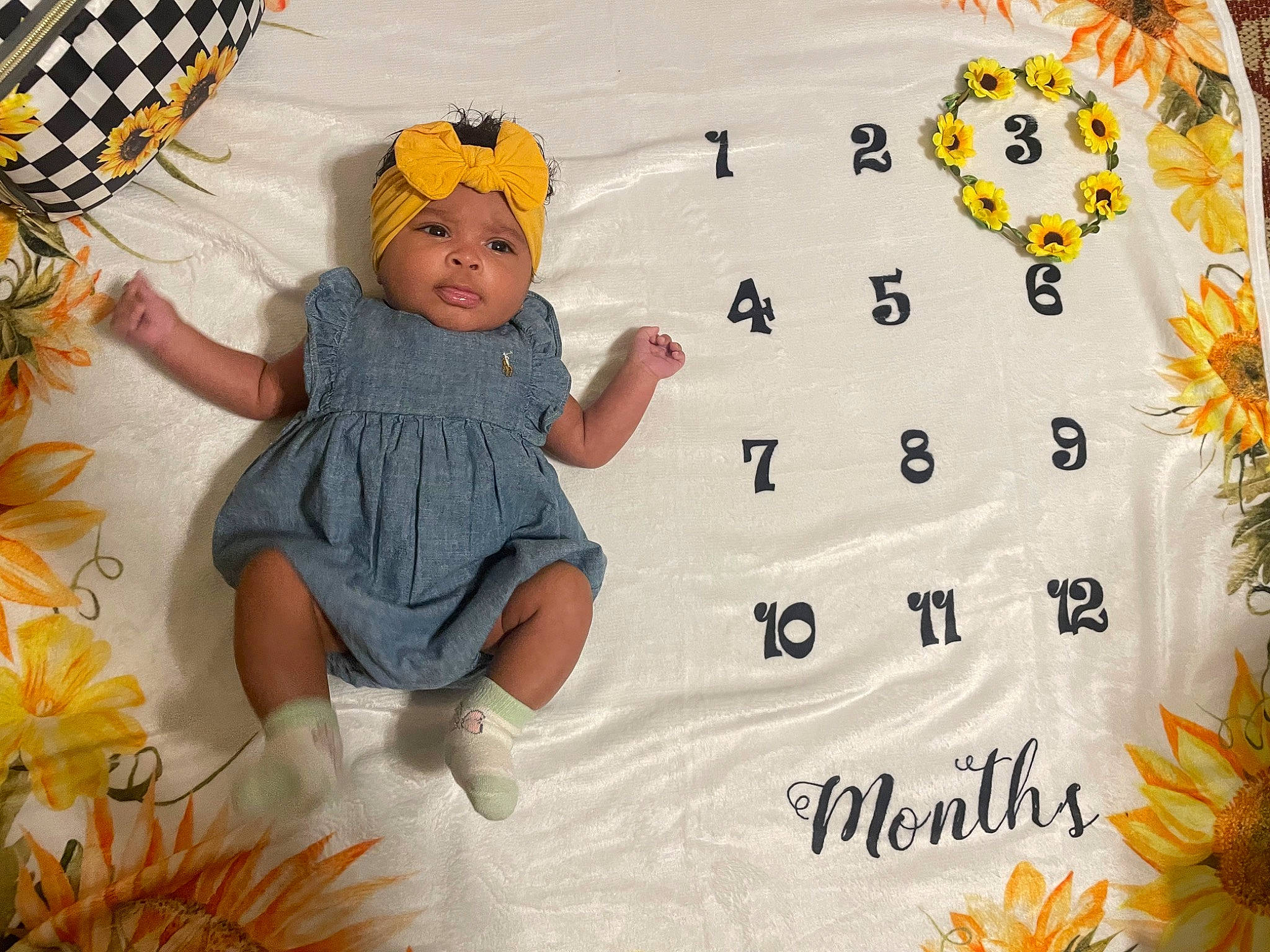 Halo is registered to the contest to win money with this photo: baby, baby_toddler_clothing, child, event, floral_design, font, fun, happy, hat, headwear, leisure, pattern, people_in_nature, person, petal, plant, room, sunflower, t_shirt, toddler