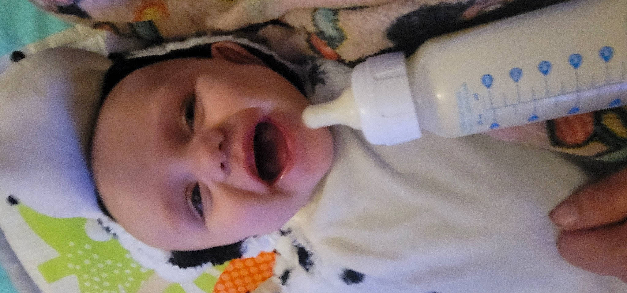 Layne joined the competition — help win amazing prizes! baby_bottle, baby_toddler_clothing, bottle, cheek, drinkware, eyebrow, eyelash, finger, fluid, head, human_body, lip, mammal, mouth, nose, organ, person, plastic_bottle, product, skin