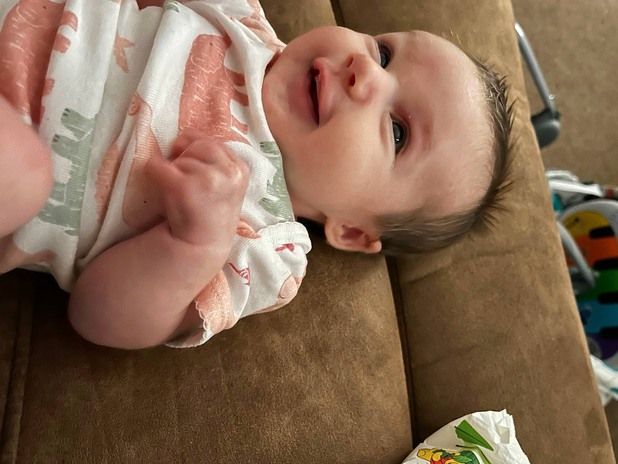 Charli is registered to the contest to win money with this photo: baby, baby_toddler_clothing, cheek, child, comfort, eye, eyelash, finger, gesture, happy, human_body, iris, lip, mouth, nose, person, product, skin, sleeve, smile