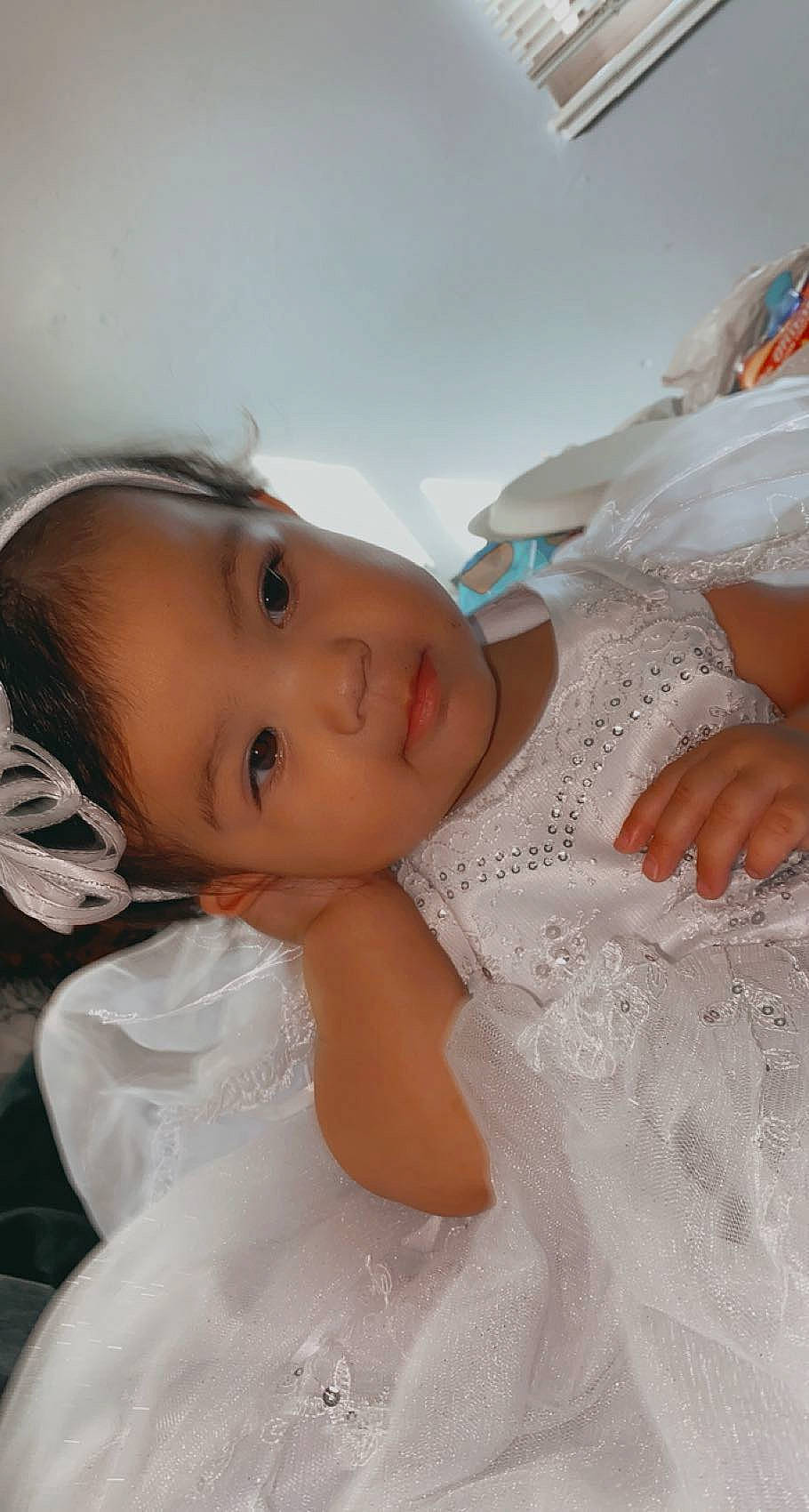 Lexi is registered to the contest to win money with this photo: bridal_accessory, bridal_clothing, bridal_veil, dress, embellishment, eyelash, flash_photography, formal_wear, gesture, gown, happy, headpiece, linens, lip, long_hair, person, shoulder, skin, veil, wedding_ceremony_supply