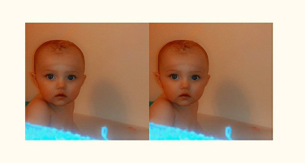 Emberlyn is registered to the contest to win money with this photo: baby, bathing, cheek, child, chin, close_up, ear, eye, eyebrow, face, forehead, head, iris, lip, mouth, nose, person, photograph, photography, skin