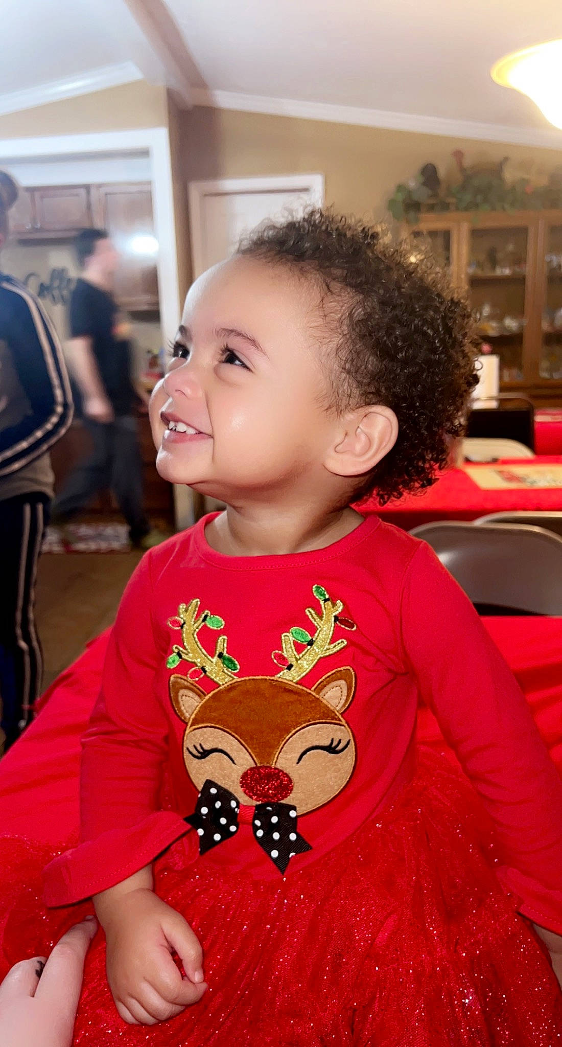 Isabella is registered to the contest to win money with this photo: baby, baby_toddler_clothing, beauty, chair, child, event, facial_expression, flooring, fun, hairstyle, happy, joy, magenta, organ, people, person, pink, red, skin, sleeve