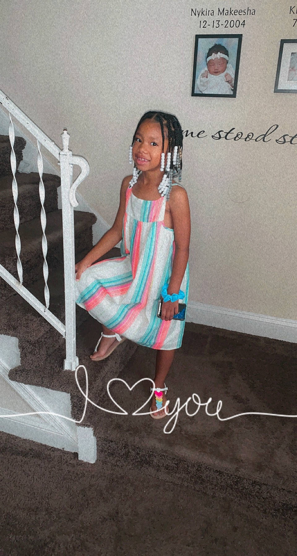 Kiyon joined the competition — help win amazing prizes! baby_toddler_clothing, child, dress, elbow, electric_blue, face, fashion_design, floor, flooring, headwear, human_leg, joy, knee, magenta, pattern, person, picture_frame, shorts, sleeve, stairs