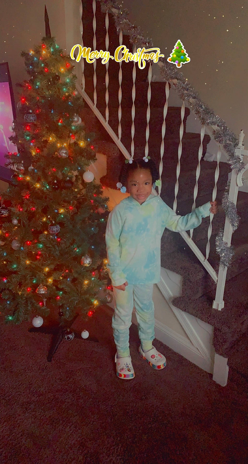Kiyon joined the competition — help win amazing prizes! child, christmas_decoration, christmas_eve, christmas_ornament, christmas_tree, conifer, event, evergreen, fun, happy, holiday, holiday_ornament, human_body, ornament, person, plant, room, standing, toddler, tree