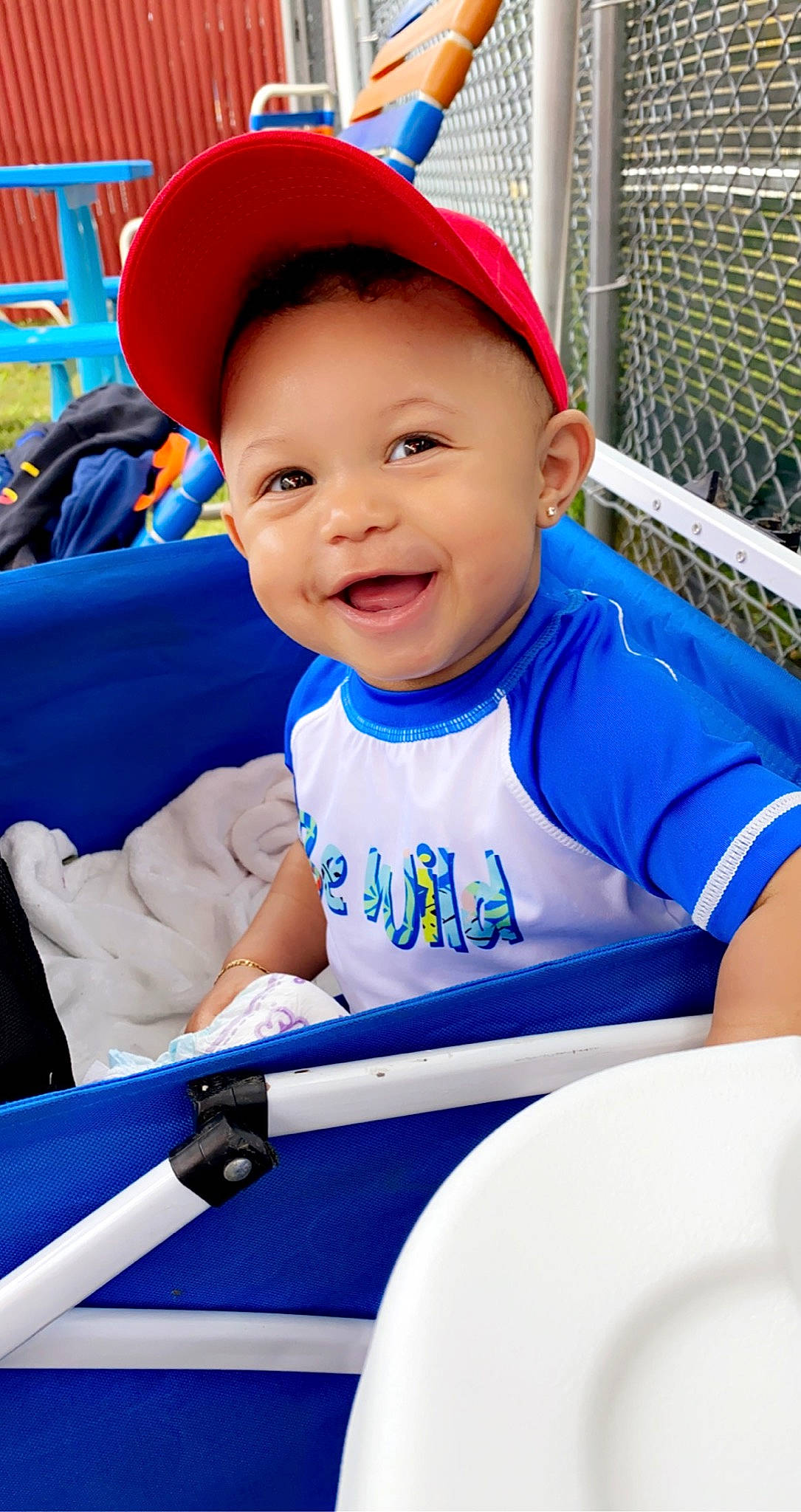Legend joined the competition — help win amazing prizes! azure, baby_toddler_clothing, baseball_cap, blue, cap, child, electric_blue, fun, happy, hat, joy, leisure, organ, person, photograph, product, recreation, sleeve, smile, t_shirt