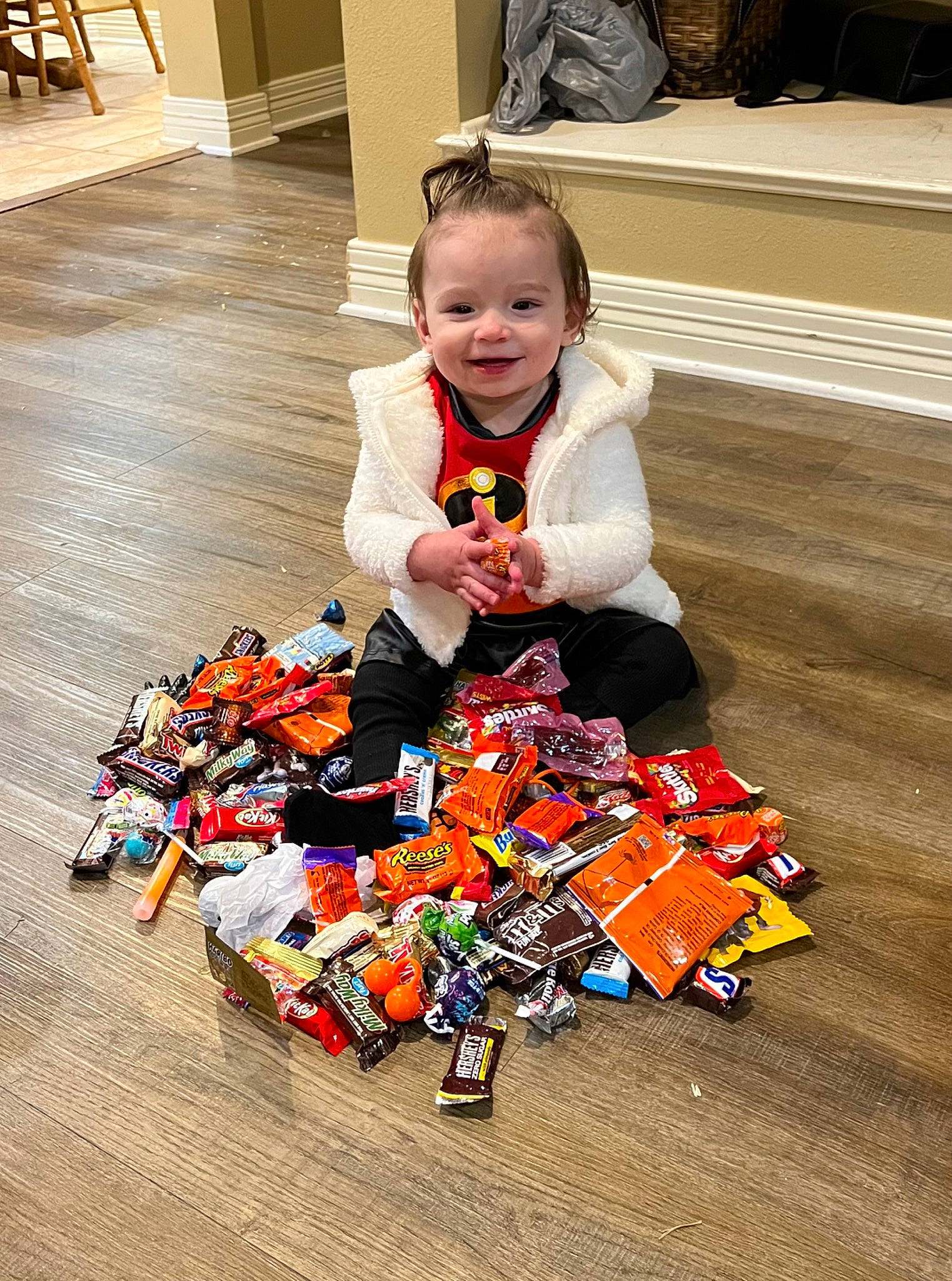 Zara joined the competition — help win amazing prizes! baby, carmine, child, costume, event, floor, flooring, fun, happy, holiday, joy, lego, person, plastic, play, recreation, sitting, smile, toddler, toy