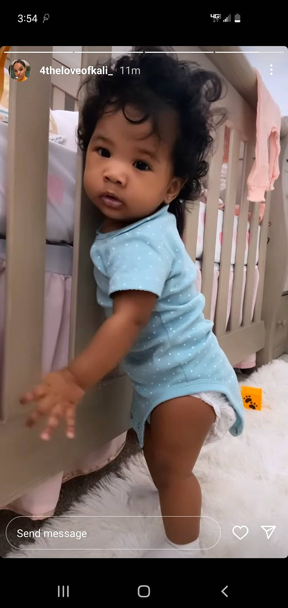 Kali joined the competition — help win amazing prizes! baby, baby_toddler_clothing, black, cheek, chin, eye, face, finger, happy, iris, joint, nose, person, shorts, skin, sleeve, standing, textile, thigh, toddler