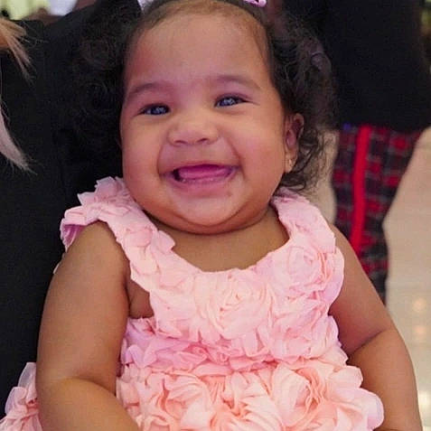 Kali joined the competition — help win amazing prizes! baby_toddler_clothing, cheek, dress, eye, eyebrow, eyelash, facial_expression, fun, hair, hairstyle, happy, head, headgear, human, iris, joy, lip, person, pink, skin