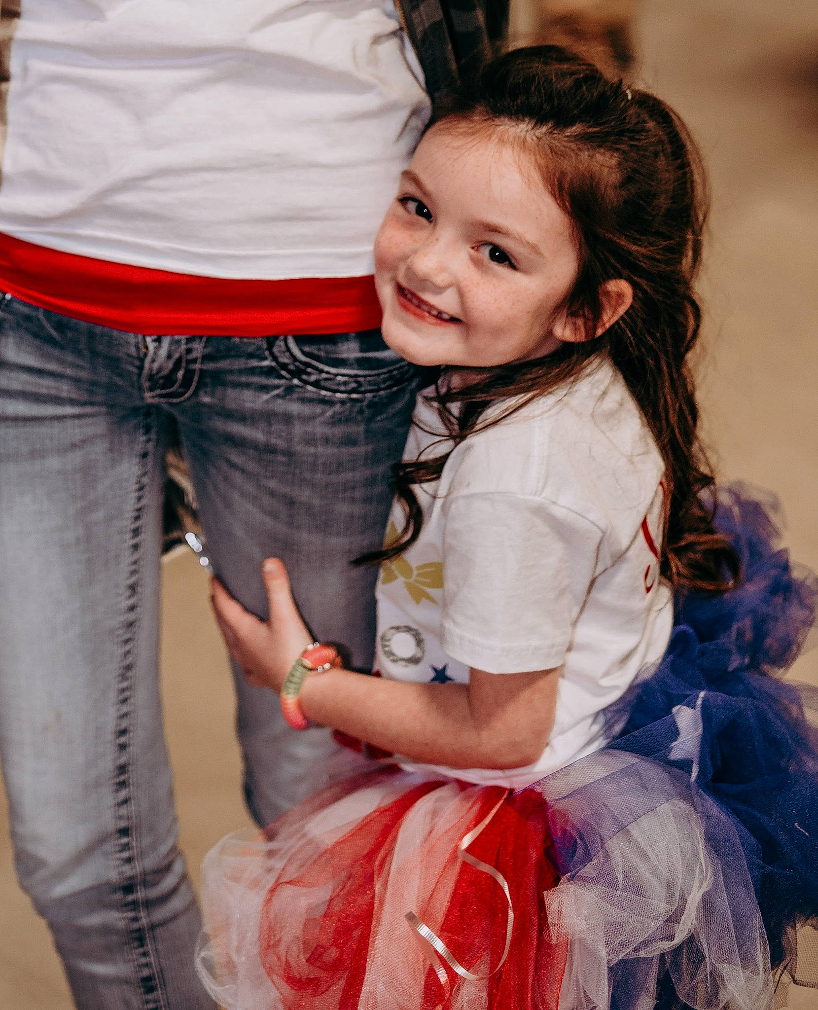 Kenadee joined the competition — help win amazing prizes! arm, child, clothing, dress, event, flash_photography, fun, gesture, hair, hand, happy, joy, person, pink, red, smile, standing, thigh, toddler, trunk