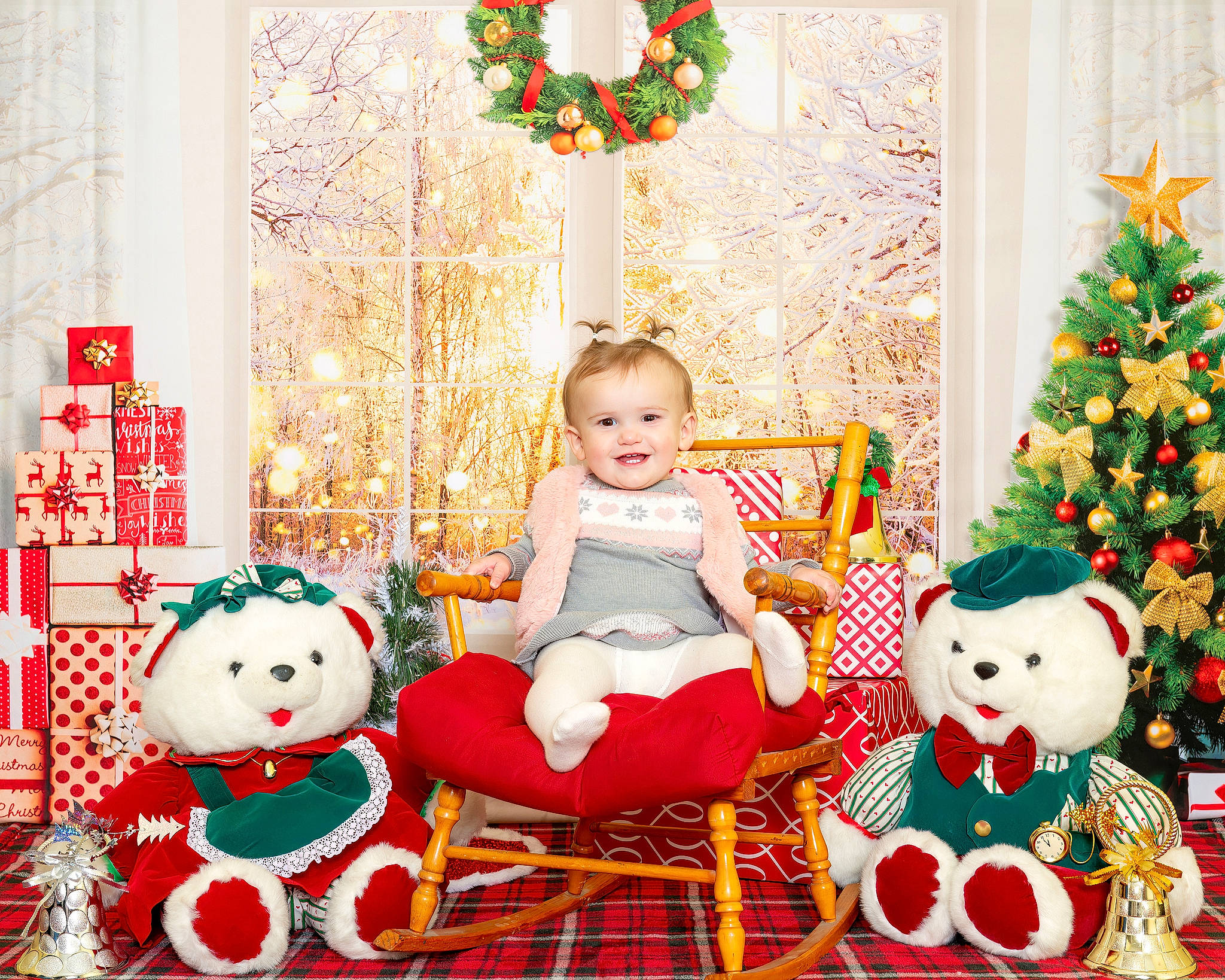 Cali joined the competition — help win amazing prizes! baby_toddler_clothing, christmas, christmas_decoration, christmas_eve, christmas_ornament, christmas_tree, decoration, doll, event, happy, holiday, holiday_ornament, joy, ornament, person, pink, red, snapshot, textile, toy