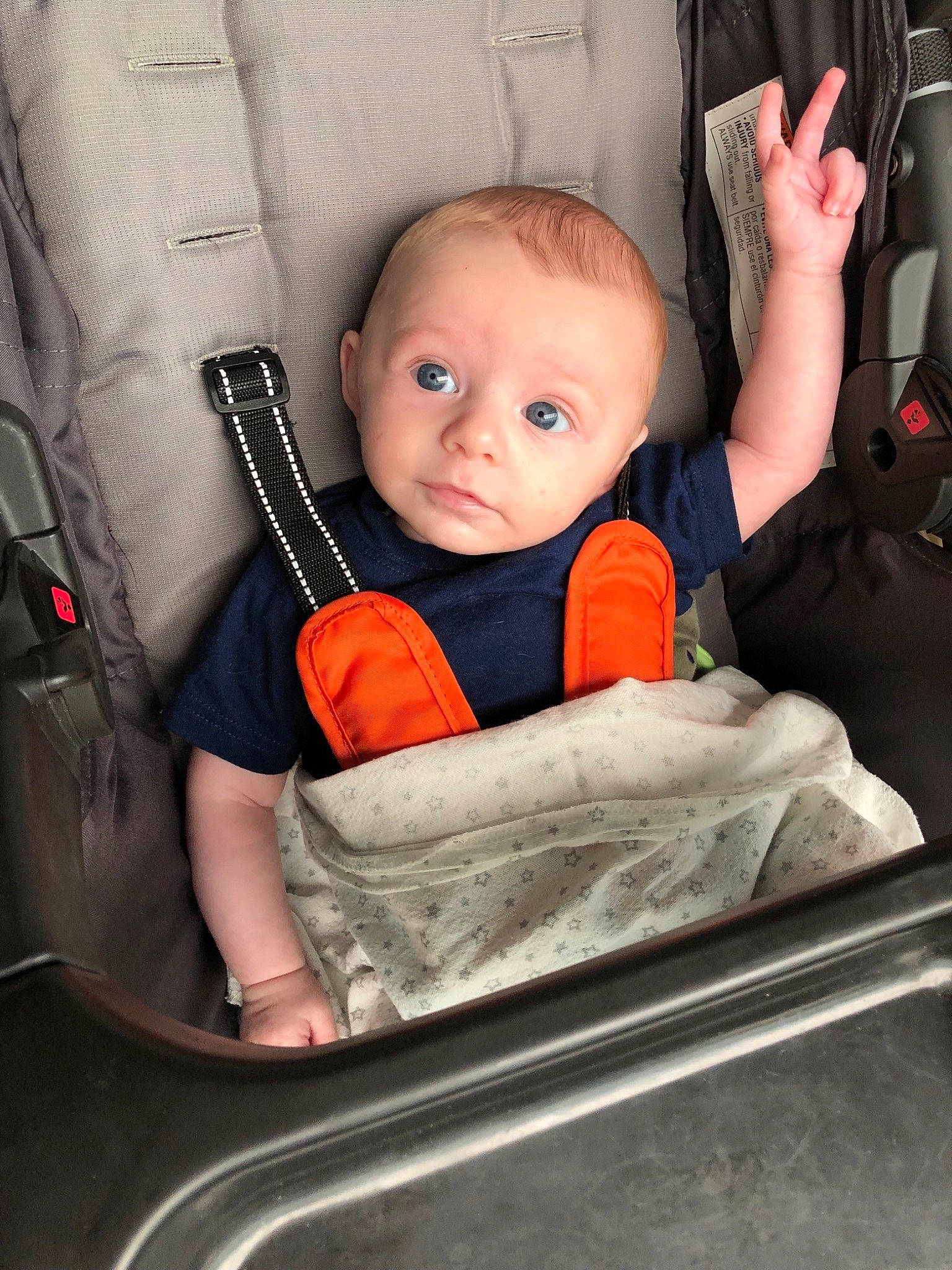 Maddix joined the competition — help win amazing prizes! auto_part, baby, baby_carriage, baby_in_car_seat, baby_products, car_seat, child, finger, hand, person, product, seat_belt, sitting, toddler, vehicle_door