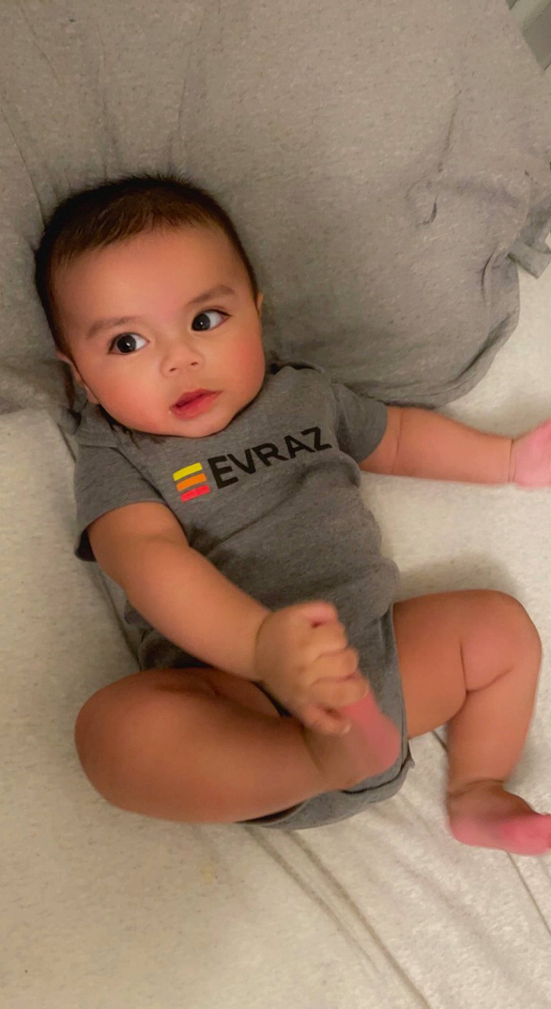 Davion joined the competition — help win amazing prizes! baby, baby_toddler_clothing, cheek, comfort, finger, flash_photography, hand, human_body, iris, joint, knee, leg, lip, mouth, neck, nose, person, skin, stomach, thigh