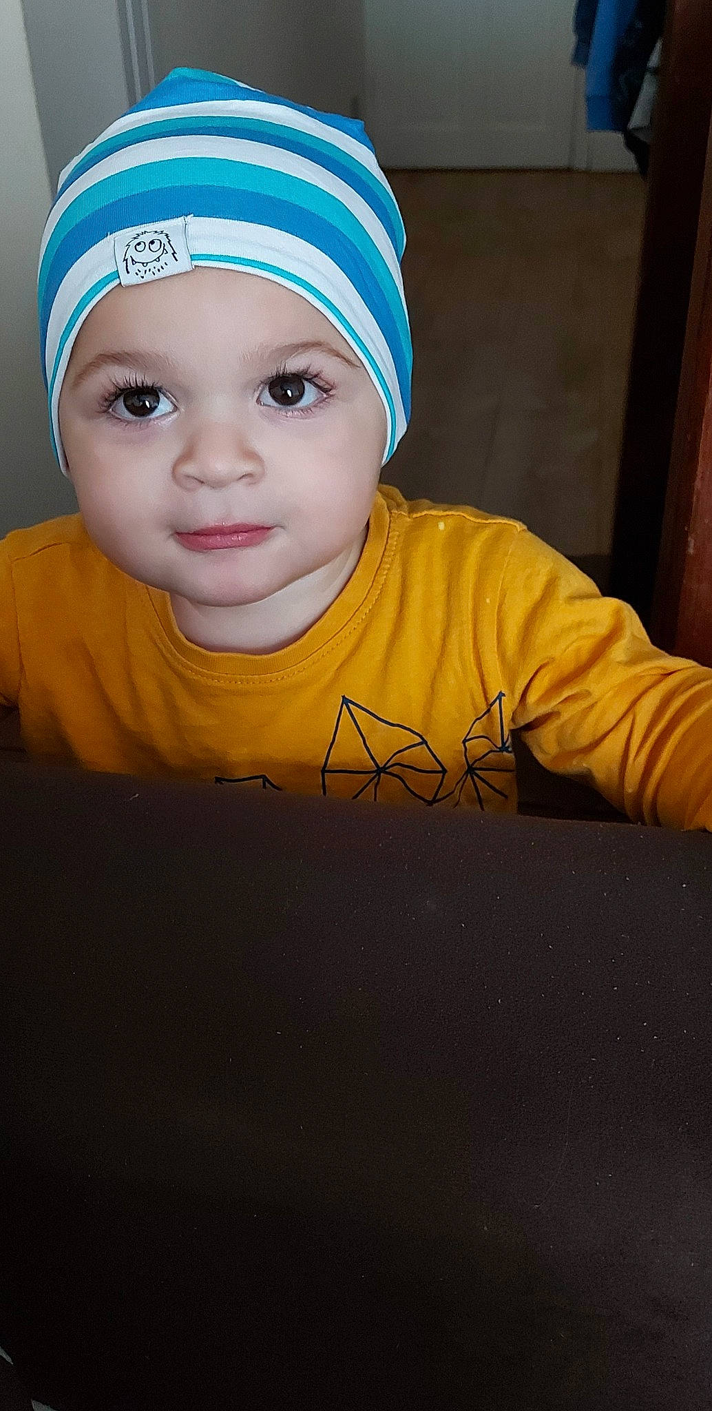 Matei is registered to the contest to win money with this photo: baby, baby_toddler_clothing, beanie, bonnet, cheek, child, child_model, cool, headband, headgear, headwear, nose, person, portrait, portrait_photography, skin, sleeve, sweater, t_shirt, toddler
