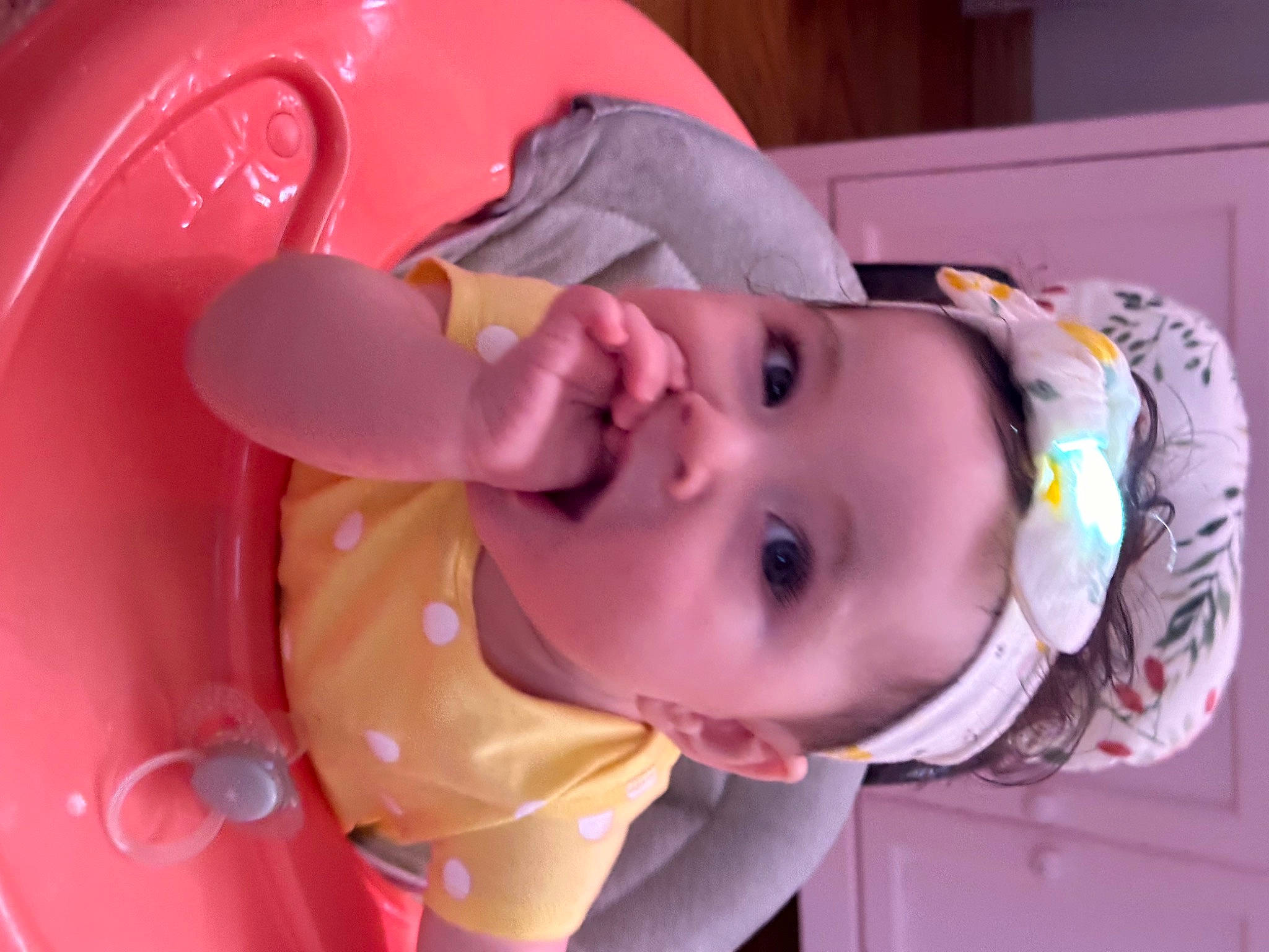 Mikeyla Rose joined the competition — help win amazing prizes! baby, baby_products, baby_toddler_clothing, bathing, birthday_cake, cheek, child, circle, eyelash, fun, headwear, lip, magenta, mouth, nose, person, pink, skin, toddler