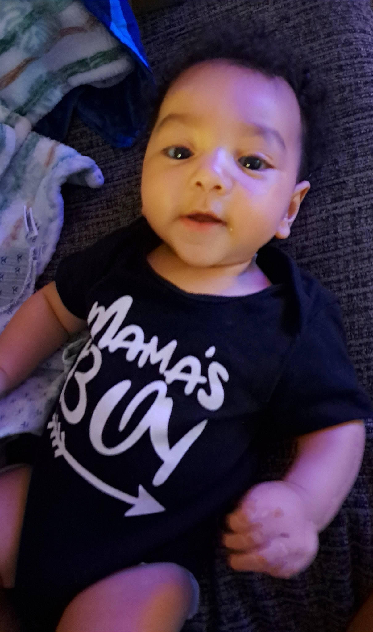 Amir joined the competition — help win amazing prizes! baby_toddler_clothing, black_hair, cheek, child, cool, eye, face, flash_photography, happy, head, lip, mouth, neck, nose, person, pink, purple, skin, sleeve, t_shirt