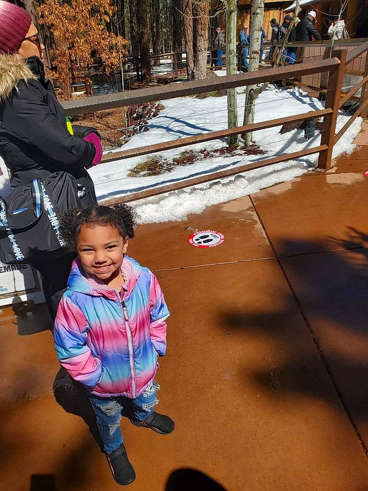 Aaliyah joined the competition — help win amazing prizes! child, city, flooring, freezing, fun, happy, joy, leaf, leisure, pedestrian, person, recreation, road_surface, sidewalk, sitting, standing, street, temple, toddler, travel