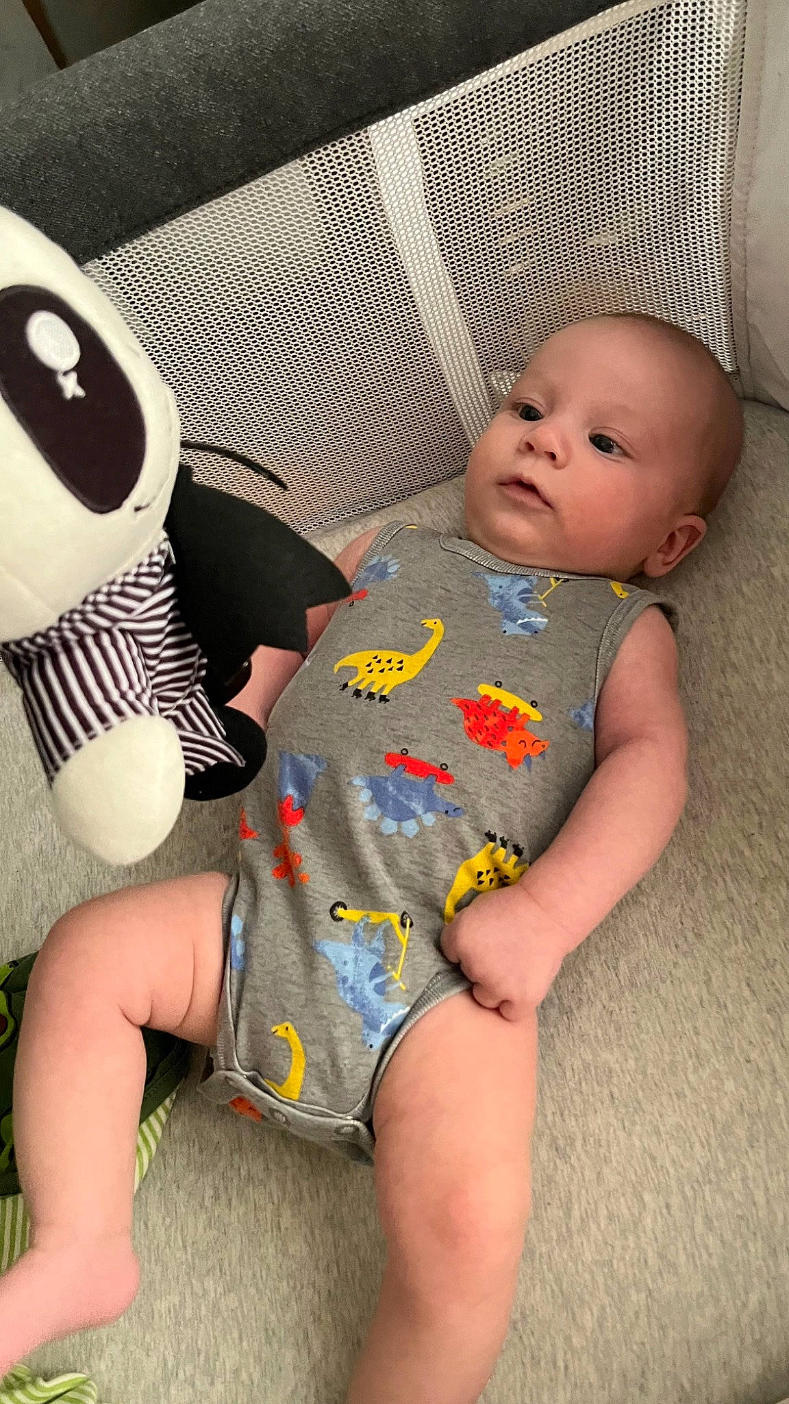 Collin joined the competition — help win amazing prizes! baby, baby_toddler_clothing, beauty, cheek, child, comfort, foot, human_body, human_leg, infant_bodysuit, knee, lap, organ, pattern, person, sitting, skin, sleeve, textile, thigh