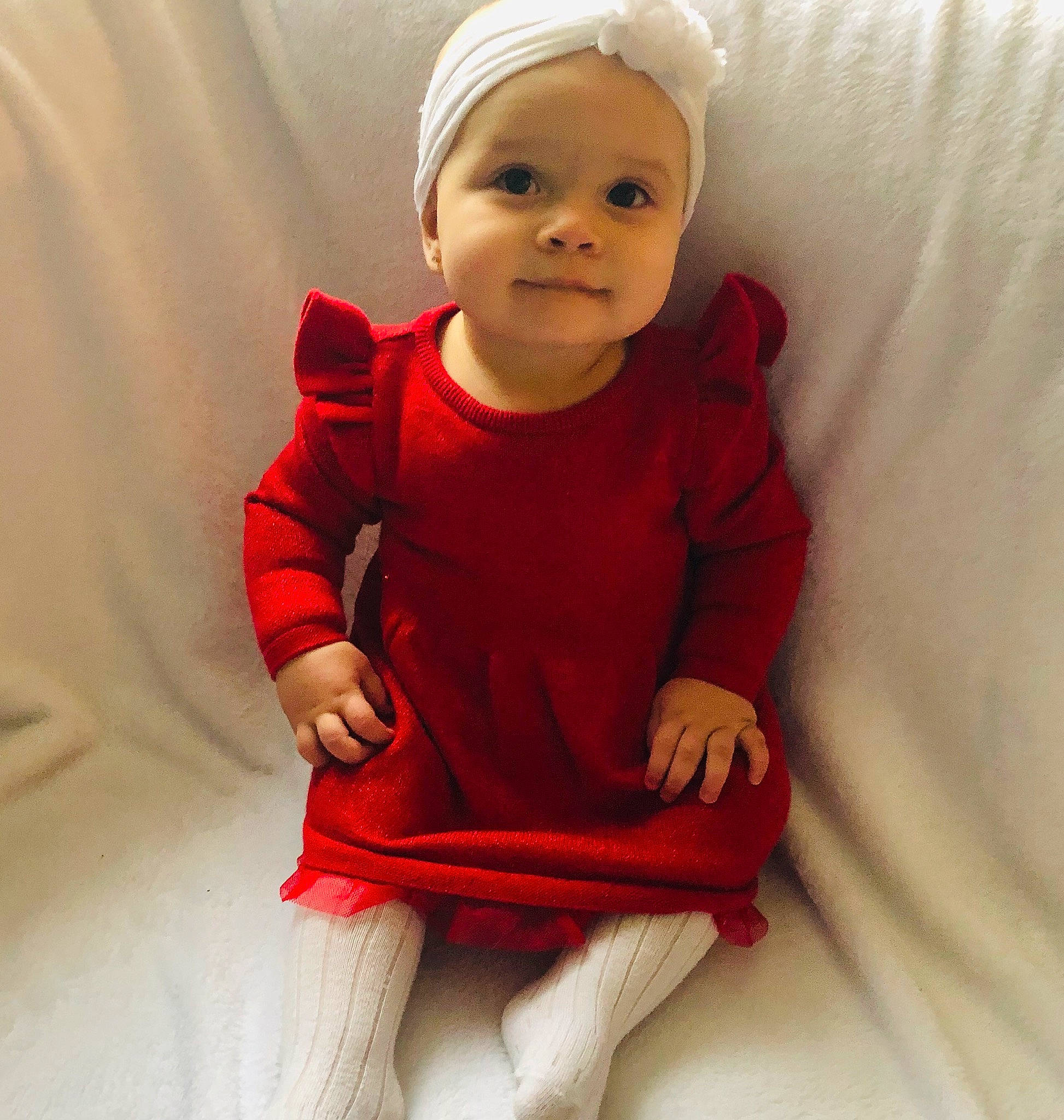 Emmy joined the competition — help win amazing prizes! child, fictional_character, head, person, red, sitting, sleeve, smile, toddler